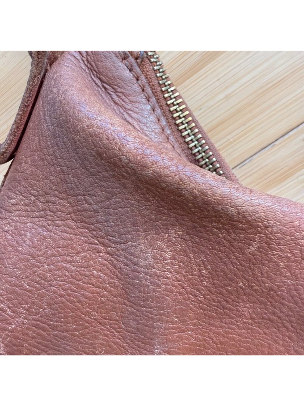 Madewell Women's Crossbody Bag Brown Leather Zip-Top Transport Travel Tote Purse - Picture 7 of 13